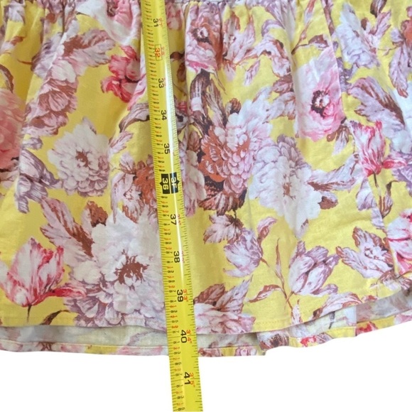 Bardot Labella Women’s Floral Halter Yellow Midi Linen Spring Summer Dress SZ S - Picture 9 of 14
